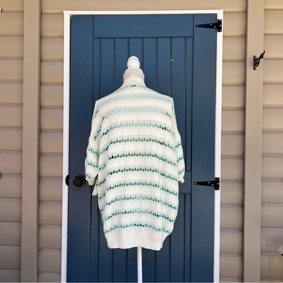 Maeve Cream and Green Striped Cardigan Women’s
Size XS/S - Picture 4 of 9